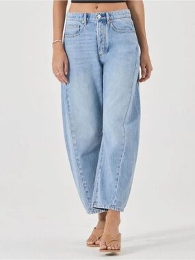 ROLLA'S ARC BARREL BAGGY CURVED LEG JEAN